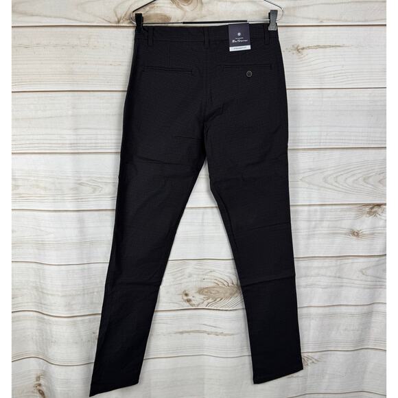 The Original Ben Sherman Dark Chocolate Check Print Straight Fit Size 28x34 - Picture 3 of 9